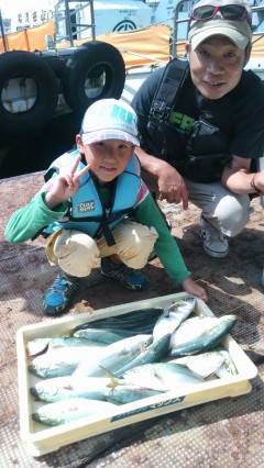 岸和田一文字　メジロ80cmを含む青物の釣果