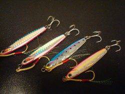 貝塚ショアジギング　今朝はイワシのボイル多し