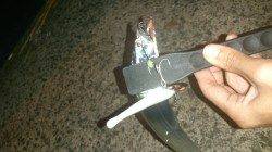 兵庫突堤、ワインドで太刀魚、到着してすぐに1本目ＧＥＴ！