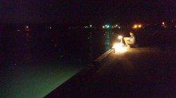 南塩谷　夕方のワインドでタチウオ狙い