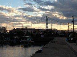 垂水漁港で小物狙い、胴突でカワハギ7匹