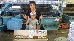 一本松漁港、親子で釣り、多魚種釣れています！