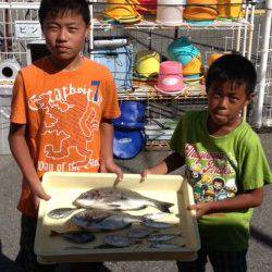 ファミリーでフカセ釣り・サビキで五目釣り達成、マリーナ釣り公園