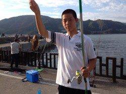 マリーナシティ海釣り公園　サビキはアジをはじめ魚種豊富♪