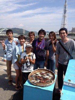 マリーナシティ海釣り公園　サビキはアジをはじめ魚種豊富♪