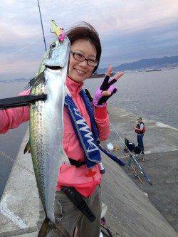 武庫川一文字 ルアーでサゴシ・小サバ