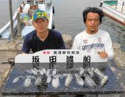 黒島の磯 パープルとピンクのエギでアオリの…