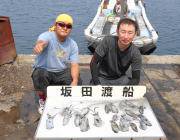 黒島の磯でのエギング、新子が数出ています♪…