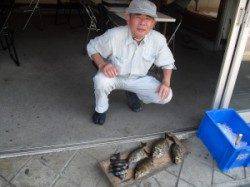 ハオリ磯、フカセでアイゴとサンバソウ♪