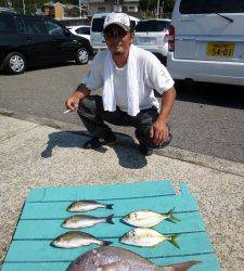 工場裏の波止　夜通し便のカゴ釣りでマダイ・シマアジ・イサギ