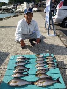 ヒラバエ　カゴ釣りでイサギの釣果　ジャンボ…