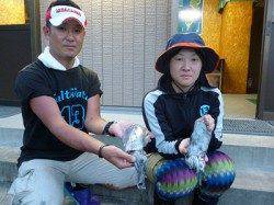 エギングでアオリイカ、二人で40パイ♪