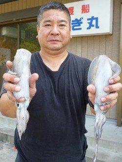 【12日】エギングでアオリ新子　HITカラーはレッド！