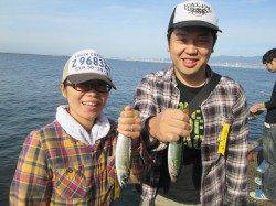 夕方のマアジが大きいです！尼崎市魚つり公園