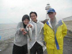 南港海釣り公園　午後４時すぎからサビキのアジ入れ食い