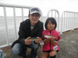 南港海釣り公園　アジの他、タチウオ、サッパの姿も