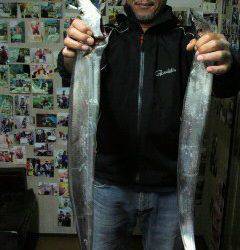 岸和田一文字 ワインドでタチウオ1m！