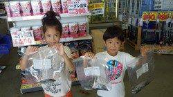 一本松　エギングでアオリイカのキッズ釣果