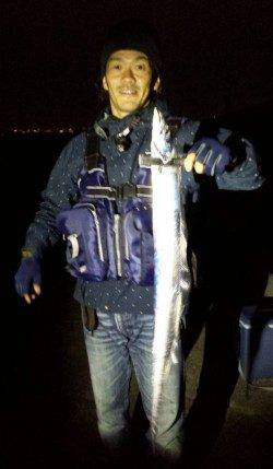 武庫一でタチウオワインド☆指5本のメートル級