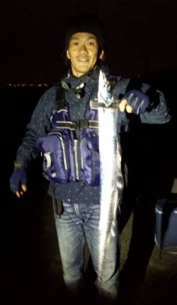 武庫一でタチウオワインド☆指5本のメートル…