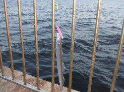 南芦屋浜のタチウオワインド　夕マヅメに時合あり