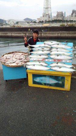 マリーナシティ海洋釣り堀　ブリにマダイに絶好調！