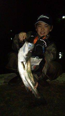 天橋立、ファミリーでシーバスルアーゲーム♪