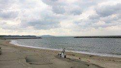 都志　投げ釣り（引き釣り）でキス20尾　風と濁りで苦戦の釣り