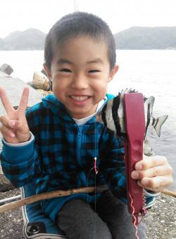 流木ロッドでサビキ釣り　仕掛はボウズのがれ…