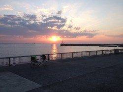 林崎漁港でアジ･キビナゴ　周りでもサビキを行っていました