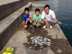 マリーナシティ海釣り公園　サビキでアジ快釣〜