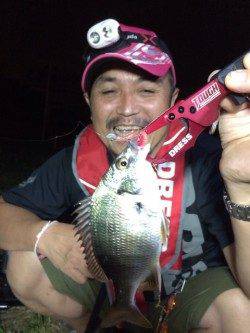 アジングワームでキビレGET！