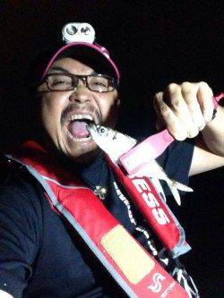 大阪南港ナイトアジングGAME　風強めでした