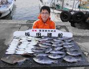 グレ25匹に良型ウマヅラハギとアジの好釣果…