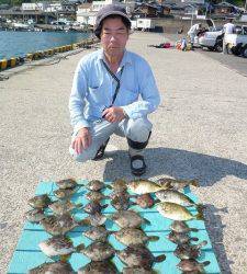 ずぼ釣りでカワハギにアイゴ他　〜ヒラバエでの釣果〜