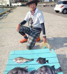 沖一文字内向き、ぶっこみ釣りでイシダイ・コロダイ・イシガキダイ