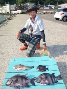 沖一文字内向き、ぶっこみ釣りでイシダイ・コロダイ・イシガキダイ