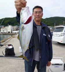 神谷沖一文字でメジロ・シオ　飲ませ釣り釣果