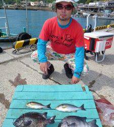 神谷沖一文字内向き、ぶっこみでイシダイ・イシガキダイ