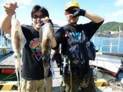 工場裏、ヤエン・エギングでアオリの釣果