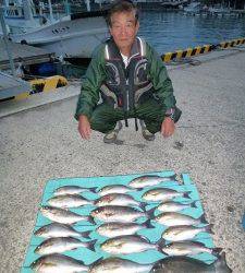 ヒラバエでのカゴ釣り釣果　魚種多様に釣れています