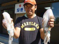 アオリイカ、24cmを頭に3バイ　ヤエン釣り釣果