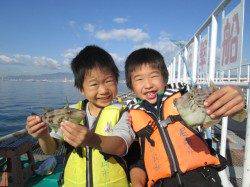 尼崎市魚つり公園　ウキ釣りでセイゴ18尾の釣果　胴突きでカワハギも