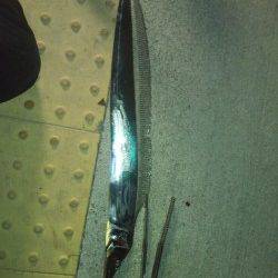 大阪南港、ワインドで良型タチウオ