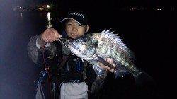 天橋立でシーバス狙いでチヌ