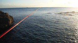 三尾の地磯にてグレのフカセ釣り　