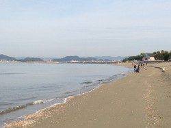 浜の宮でキスの投げ釣り