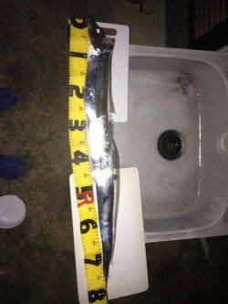 中層付近のスローワインドでタチウオヒット！