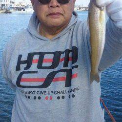 佐野　投げの引き釣りで24cmの良型キスも出た