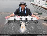 黒島の磯のエギング　1キロクラスがのっています